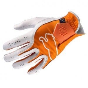 orange golf glove